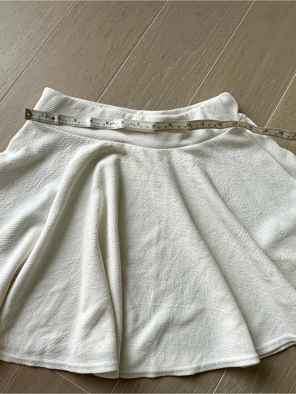 Women's Cream Circle Skirt - Flared Skater Style